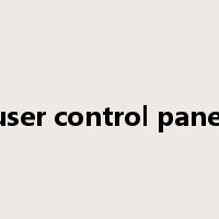 user control panel是什么意思