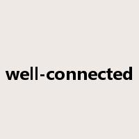 well-connected是什么意思