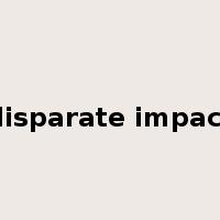 disparate impact是什么意思