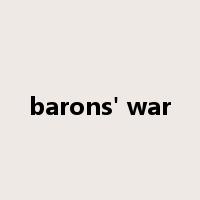 barons' war是什么意思