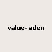 value-laden是什么意思
