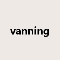 vanning是什么意思