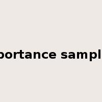 importance sampling是什么意思