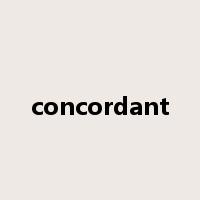 concordant是什么意思