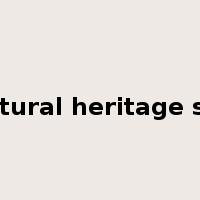 cultural heritage site是什么意思