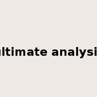 ultimate analysis是什么意思