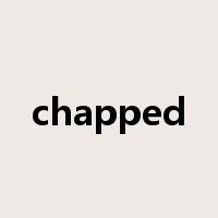 chapped是什么意思