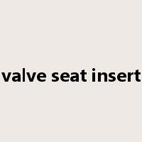 valve seat insert是什么意思