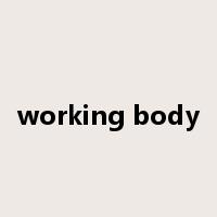 working body是什么意思