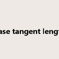 base tangent length是什么意思
