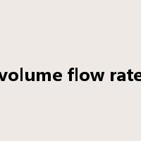 volume flow rate是什么意思