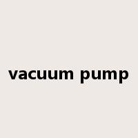 vacuum pump是什么意思
