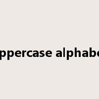 uppercase alphabet是什么意思