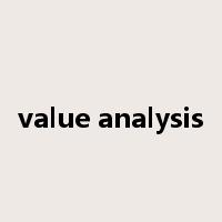 value analysis是什么意思