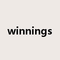 winnings是什么意思