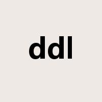 ddl是什么意思