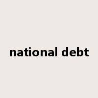 national debt是什么意思