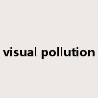 visual pollution是什么意思