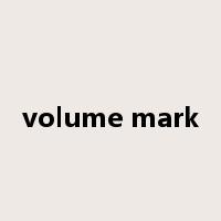 volume mark是什么意思