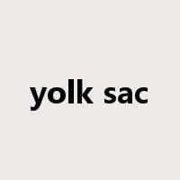 yolk sac是什么意思
