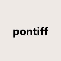 pontiff是什么意思
