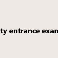university entrance examination是什么意思