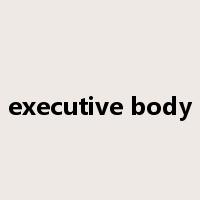 executive body是什么意思