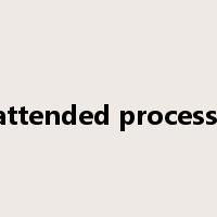 unattended processing是什么意思