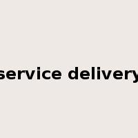 service delivery是什么意思