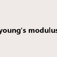 young's modulus是什么意思