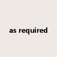 as required是什么意思