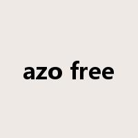 azo free是什么意思