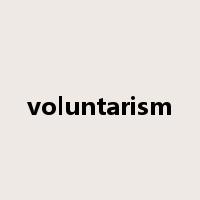 voluntarism是什么意思