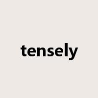tensely是什么意思