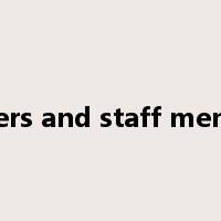 workers and staff members是什么意思