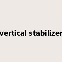 vertical stabilizer是什么意思