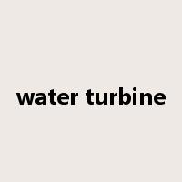water turbine是什么意思