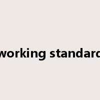 working standard是什么意思