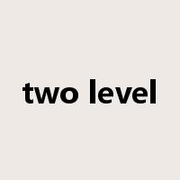 two level是什么意思