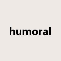 humoral是什么意思