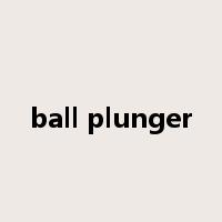 ball plunger是什么意思