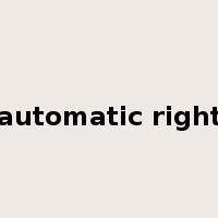 automatic right是什么意思