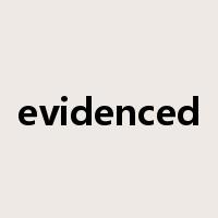 evidenced是什么意思
