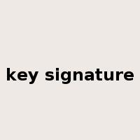 key signature是什么意思