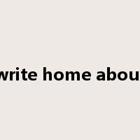 write home about是什么意思