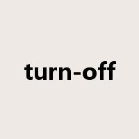 turn-off是什么意思