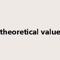 theoretical value是什么意思