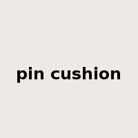pin cushion是什么意思