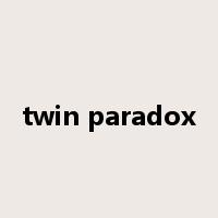 twin paradox是什么意思