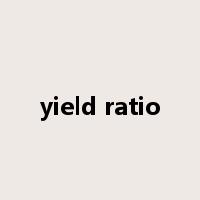 yield ratio是什么意思